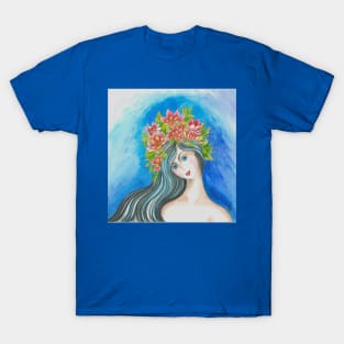 Forest Fairy Watercolor Painting T-Shirt